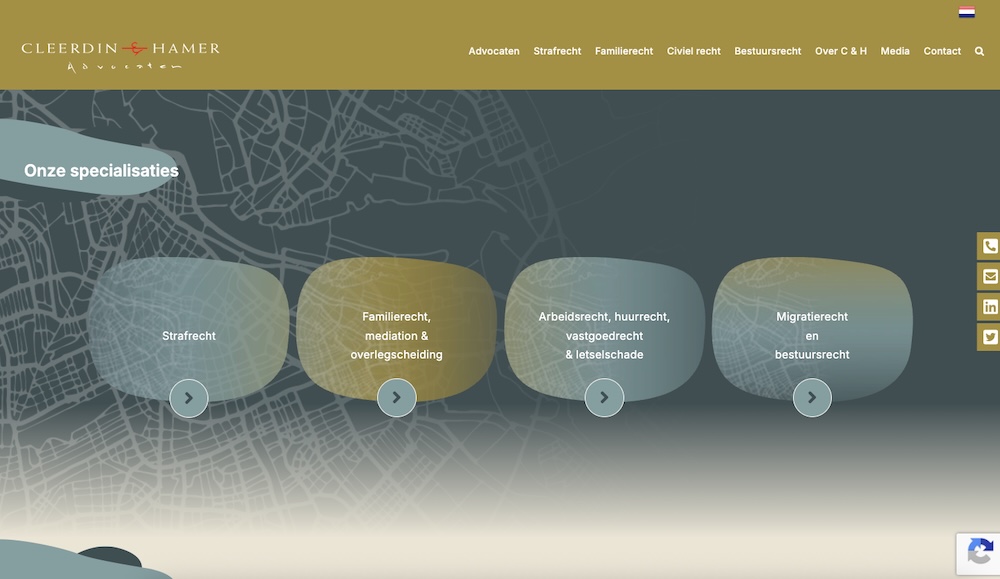 Cleerdin & Hamer Advocaten website | 2xCeed sales, marketing & IT