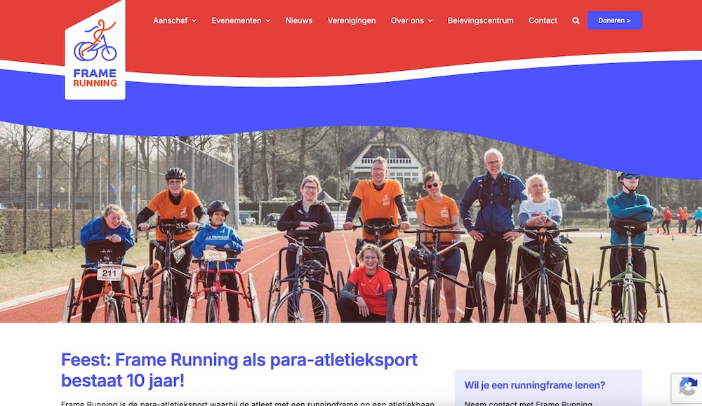 Frame running website | 2xCeed sales, marketing & IT