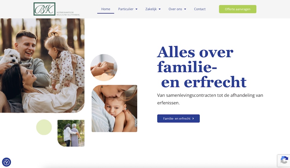Notaris Beugelink Kluitenberg website | 2xCeed sales, marketing & IT